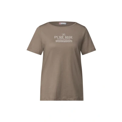 Abbildung von Street One Tshirt print, Damen, Größe: 38, Braun
