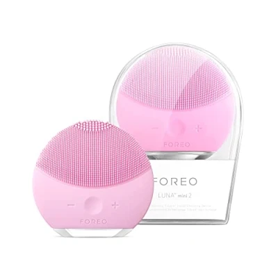 Abbildung von FOREO LUNA mini 2 Gesichtsreinigungsbürste Travel Elektrisches Gesichtsmassagegerät Alle Hauttypen Ultrahygienische Skincare Einfache Gesichtsreinigung Elektrischer Silikon Gesichtsreiniger