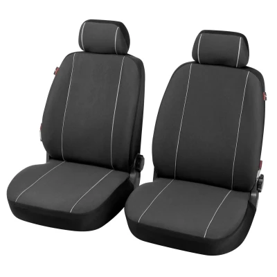 Abbildung von WALSER Modulo 13556 Sitzschonbezug schwarz Polyester vorne VOLKSWAGEN: Polo V Hatchback, IV Golf Alltrack 7, AUDI: A6 C6 Saloon