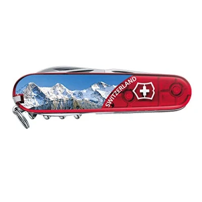 Abbildung von Victorinox Schweizer Taschenmesser, Climber, Multitool, Swiss Army Knife mit 14 Funktionen, Klinge, Korkenzieher, Dosenöffner