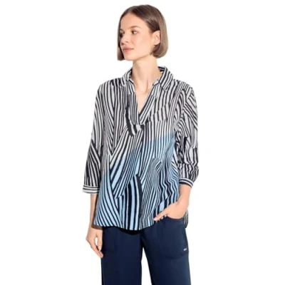 Abbildung von Cecil Streifen Bluse, Damen, Größe: Large, Blau