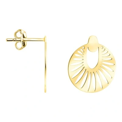 Abbildung von SOFIA MILANI Damen Ohrringe 925 Silber vergoldet/golden Sonnen Blumen Kreis Ohrstecker E3012