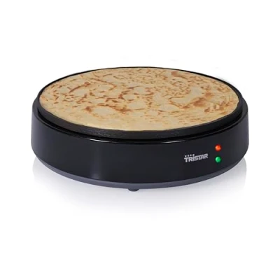 Abbildung von Tristar Crêpe Maker 30 cm 1200 W Schnelles Aufheizen Antihaftbeschichtung 10 Heizstufen BPA frei Kompakte Aufbewahrung Inkl. Spatel &amp; T Stick, BP 2627