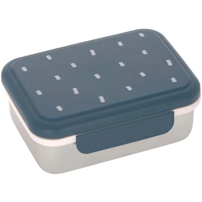 Abbildung von LÄSSIG Kinder Brotdose Edelstahl Lunchbox Frühstücksbox Nachhaltig Kindergarten Schule/ Happy Prints midnight blue
