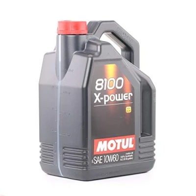 Abbildung von Motul 106144/74 Motor Schmieröl 8100 X POWER 10W60 5 L, Brown