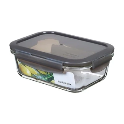 Abbildung von LocknLock OVEN GLASS Frischhaltedosen Glas mit Deckel 630 ml 175 x 130 64 mm Kühlschrank, Gefriertruhe &amp; Spülmaschine Borosilikat bis 400C ofenfest Mikrowellengeschirr