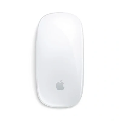 Abbildung von Apple Magic Mouse: Bluetooth, wiederaufladbar. Kompatibel mit Mac oder iPad; Weiß, Multi Touch Oberfläche (USB C)