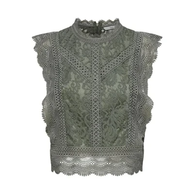 Abbildung von ONLY Onlkaro Bluse, Damen, Größe: XS, Khaki