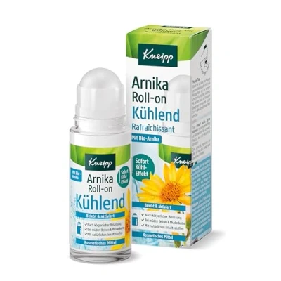 Abbildung von Kneipp Arnika Roll on Kühlend Massageroller lindert Verspannungen &amp; Schmerzen im Nacken, in Schultern, Rücken Muskeln ideales Entspannungs Eisgel für Sport Arbeit Dank Sofort Kühleffekt 50ml