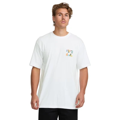 Abbildung von Billabong Crayon WAVE Tshirt print, Herren, Größe: XL, White