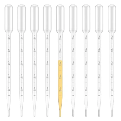 Abbildung von G2PLUS 100 STK Pipette Dropper 5ml Messpipette Futterpipette Polyethylen zum Experiment Medizin (5 ML)