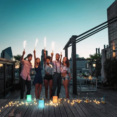 Abbildung von easy! BY FHL Außen Tischleuchte »Ceppo«, 1 flammig, Leuchtmittel LED Modul fest integriert, LED,MobilesLicht,Akkulampe,Farbwechsel,Dimmbar
