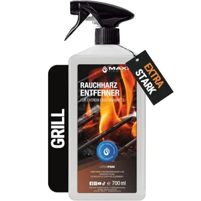 Abbildung von MAXXI CLEAN Grillreiniger &amp; Rauchharzentferner das Original 1x 700 ml in Sprühflasche extra stark [+] Backofen und Konzentrat für Gasgrill, Edelstahl, Gusseisen