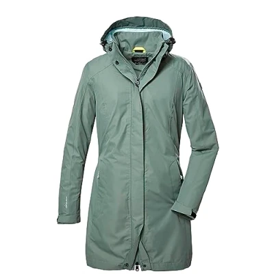 Abbildung von killtec Damen Funktionsjacke/Outdoorjacke mit abzippbarer Kapuze KOS 44 WMN PRK, pale green, 38, 41284 000