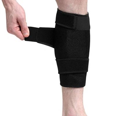 Abbildung von Atmungsaktiv Beinschützer Schienbeinschoner mit Klettverschluss Schienbeinschutz gegen Beinschmerzen Compression Leg für Erwachsene Dekompression Beinschutz Unterstützung Beinschoner Training