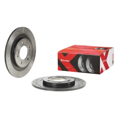 Abbildung von BREMBO 08.C250.2X Bremsscheibe 284 10 5 voll, gelocht beschichtet hochgekohlt mit Schrauben HYUNDAI: i40 Estate, Saloon