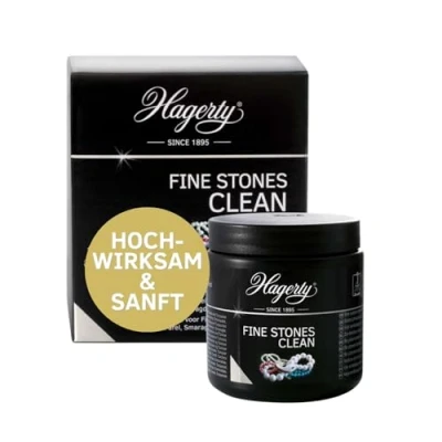 Abbildung von Hagerty Fine Stones Clean Schmuck Tauchbad 170 ml I Effektiver Reiniger für mit Smaragden Perlen Opalen Korallen Türkisen Schmuckreiniger Halbedelsteine &amp; Schmucksteine Tauchkorb