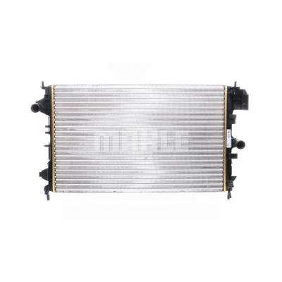 Abbildung von MAHLE ORIGINAL CR 8 000S Kühler, Motorkühlung 650 415 23 mit Zubehör Schraube Kühlrippen mechanisch gefügt OPEL: Vectra C Caravan, Signum CC