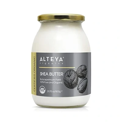 Abbildung von Alteya Organic Bio Sheabutter 900 g USDA Zertifiziert 100% Rein Vegan alle Hauttypen, Natürliche Körperbutter Gesicht, Lippen, Haare Pflegt, Schützt, Befeuchtet