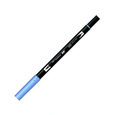 Abbildung von Tombow ABT 553 Fasermaler Dual Brush Pen mit zwei Spitzen, mist purple, 1 Stück (1er Pack)