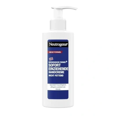 Abbildung von Neutrogena Sofort einziehende Handcreme (150 ml), pflegende für sehr trockene , spendet intensive Feuchtigkeit mit Glycerin weiche Hände, im praktischen Spender