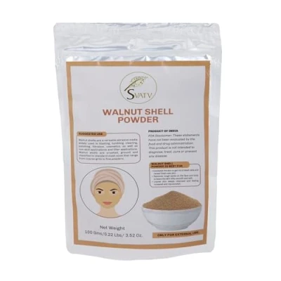 Abbildung von SVATV Walnussschalenpulver (juglans Regia L) II Walnut Shell Powder Für Gesichtspeeling, Aufhellende Hautpflege, Dunkle Flecken, Tiefenreinigendes Natürliches Hautpeeling Haut &amp; Haar 100g
