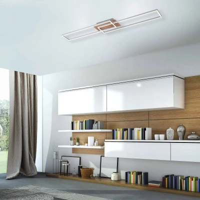 Abbildung von JUST LIGHT LED Deckenleuchte »IVEN«, 2 flammig, Leuchtmittel Board fest integriert, dimmbar über Fernbedienung