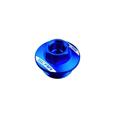 Abbildung von SCAR Öleinfüllschraube Öleinfüllschrauben Öleinfüller Deckel kompatibel mit YAMAHA YZ YZF YZX WR WRF KLX 85 125 250 450 YZ250F 87 23 Blau