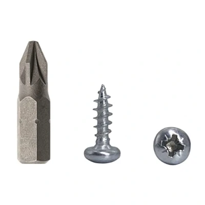 Abbildung von 100 Stück DIN 7981 Stahl verzinkt 4,0 x 16 mm Holzschrauben Spanplattenschrauben mit Flachkopf Universal Pozi Drive Schraube (100, mm)
