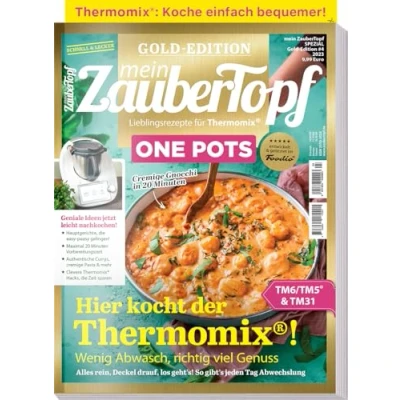Abbildung von Mein Zaubertopf Gold Edition 04/23 ONE POTS Rezepte für den Thermomix ® TM5® TM31 TM6