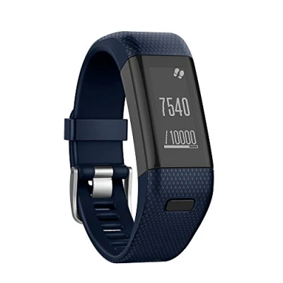 Abbildung von Yikamosi Kompatibel mit Garmin Vivosmart HR+ Armband,Soft Silikon Smart Watch Armband Atmungsaktiv Ersatz Strap HR+(NO HR,Midnight Blue)