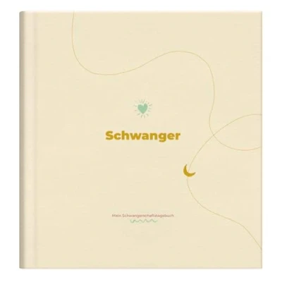 Abbildung von Schwanger!: Mein Schwangerschaftstagebuch Erinnerungsbuch und Fotoalbum mit inspirierenden Fragen für deine Schwangerschaft tolle Geschenkidee werdende Mamas