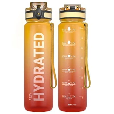 Abbildung von Sahara Sailor Trinkflasche, Sport [BPA frei Tritan] 1L/500ML/750ML Auslaufsicher Wasserflasche, Sportflasche für Fahrrad, Camping, Yoga, Gym (1 Flasche)