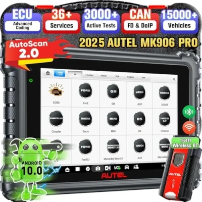 Abbildung von Autel MaxiCOM MK906 PRO Autodiagnosetool, 2024 Gleiche Funktionen wie MS906 Pro/ Pro, Upgrade von MS906BT/ MK908, ECU Codierung, bidirektionale Steuerung, 36+ Dienste, OE All System Scan