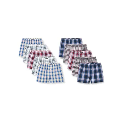 Abbildung von Lower East Herren LE150 Boxershorts, Kariert (10er Pack), S