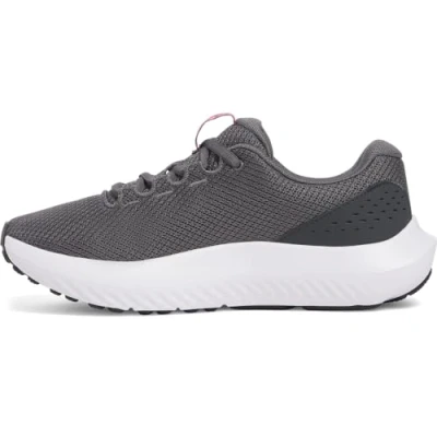 Abbildung von Under Armour Damen UA W Charged Surge 4 Laufschuhe, Castlerock/Anthracite/Aero Pink