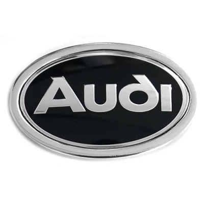 Abbildung von Audi 895853621A01C Plakette Logo Emblem Kotflügel, schwarz/Chrom