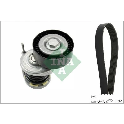 Abbildung von INA 529 0466 10 Keilrippenriemensatz Generatorfreilauf prüfen und ggf. erneuern SKODA: Fabia 1 Combi, I Hatchback, 2, SEAT: Ibiza 3