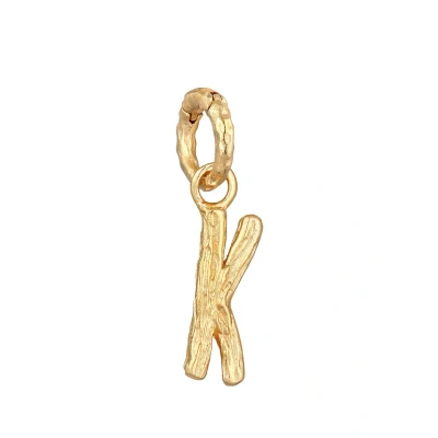 Abbildung von Elli Organic Letter K Anhänger goldcoloured, Damen, Größe: One Size, Gold coloured