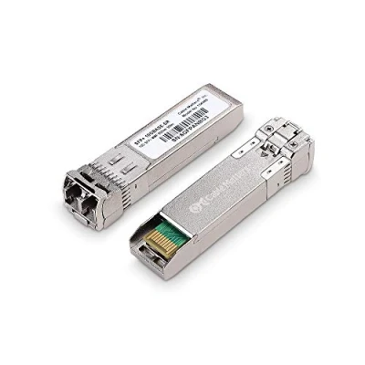 Abbildung von Cable Matters 2er Pack 10GBASE SR SFP+ auf LC Multi Mode 10G Glasfaser, SFP RJ45 Modul Transceiver modular für Cisco, Ubiquiti, TP Link, Huawei, Mikrotik, Netgear und Supermicro Geräte