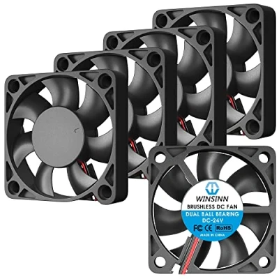 Abbildung von WINSINN 50 mm Lüfter 24 V, 3D Drucker Micro Volt 5010 Doppelkugellager, bürstenlose Kühlung x 10 2PIN (5er Pack)