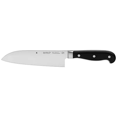 Abbildung von WMF Spitzenklasse Plus Santoku Messer 32 cm, Made in Germany, geschmiedet, Performance Cut, Spezialklingenstahl, Klinge 18 cm