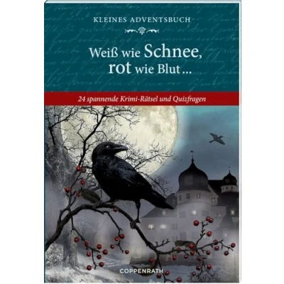 Abbildung von Adventskalenderbuch Weiß wie Schnee, rot Blut ...: 24 spannende Krimi Rätsel und Quizfragen