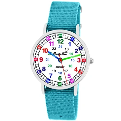Abbildung von Pacific TimPacific Time Kinder Armbanduhr Mädchen Jungen Uhr Kids Lernuhr rosa Textil Wechselarmband analog Quarz 10901