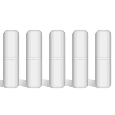 Abbildung von stonylab PTFE Magnetrührstäbchen Set, 5er Pack Magnetrührstab 30 mm Beschichtetes Rührstabset Magnetrührstäbe Weißer Rührrührer für Rührer Laborrührplattenstab, 5 PK