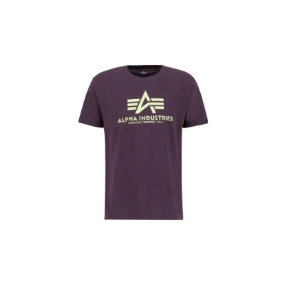 Abbildung von Alpha Industries Tshirt print, Herren, Größe: 2XL, Plum