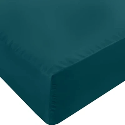 Abbildung von Utopia Bedding Queensize Spannbettlaken, Tiefe Taschen, weiche Mikrofaser, schrumpft und lichtbeständig, pflegeleicht, nur 1 Spannbetttuch, Blaugrün