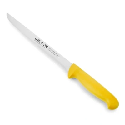 Abbildung von Arcos Serie 2900 Filetmesser Klinge Nitrum Edelstahl 200 mm HandGriff Polypropylen Farbe Gelb