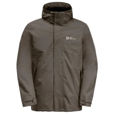 Abbildung von Jack Wolfskin Jasper 3IN1 JKT M Regenjacke / wasserabweisende Jacke, Herren, Größe: 2XL, Cold coffee