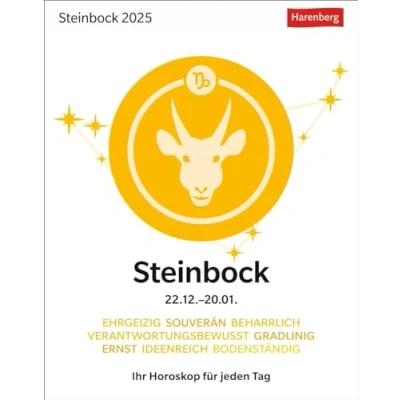 Abbildung von Steinbock Sternzeichenkalender 2025 Tagesabreißkalender Ihr Horoskop für jeden Tag: Tischkalender mit täglichem Horoskop. Kleiner Kalender ... die Sterne (Sternzeichenkalender Harenberg)